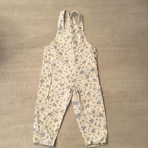 Zara Kids Flower Pattern Overalls